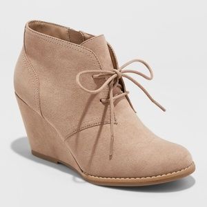 Women's Bessie Microsuede Wedge Fashion Bootie
